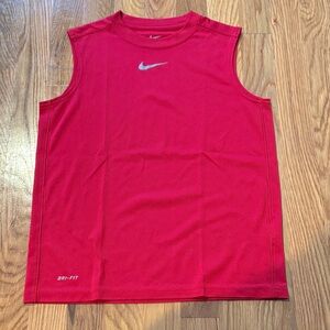 Nike Kids Bright Red Dri-FIT Tank Top